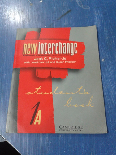 New Interchange Student¨s Book 1a, Jack Richards. Usado