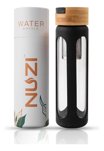 Botellas De Agua De Vidrio Infusor De Té De Acero Inox...