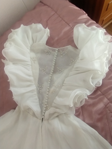Vestido Novia Artesanal Adaptable Para 15 (Usado)