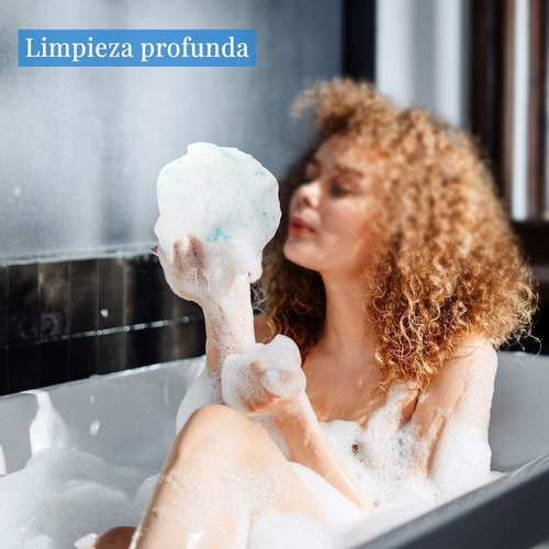Paquete De 4 Esponjas De Baño Exfoliantes Corporales
