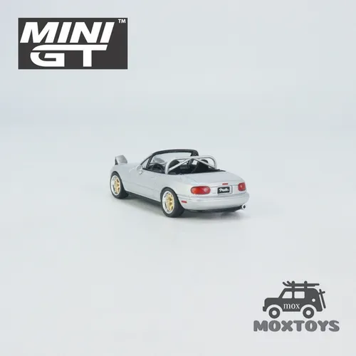 Mini Gt Mazda Miata Mx-5 (na) Versión Tuneada Silver Lhd, Mo