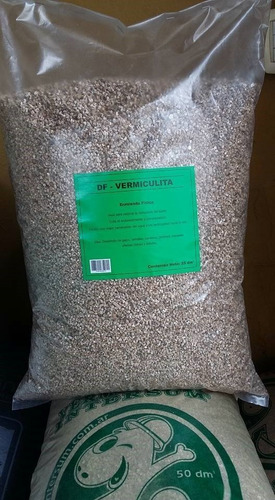 Imagen 2 de 4 de Vermiculita Gruesa 25 Dm3 Sustrato Indoor Huerta Hidroponia