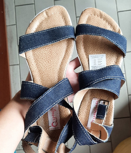 Sandalias Tipp Blue Jeans Damas Mujeres Talla 37 Zapatos 