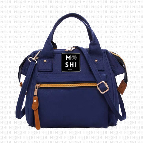 Bolso Cartera De Mano Diseño Liso Azul Marino