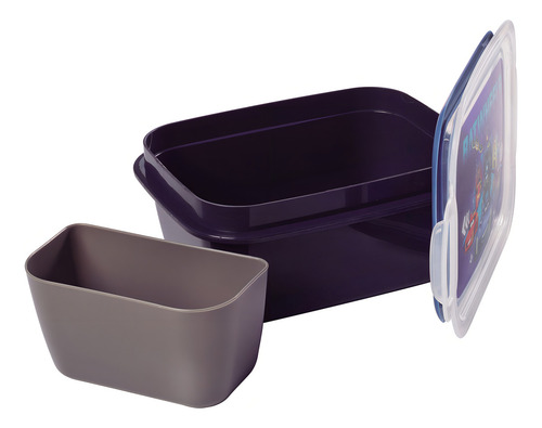 Pote Para Levar Comida 630ml Com Tampa De Trava Plasutil