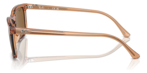 Lentes De Sol Marrón Transparente Ray-ban Rb4435676433