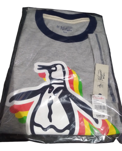 Playera Pijama Penguin Gris Talla Xl