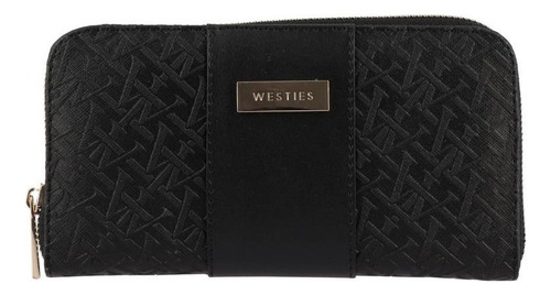 Cartera Wallet Westies Hbcellini5we Logo Estampado Mujer Color Black Diseño de la tela Sintético