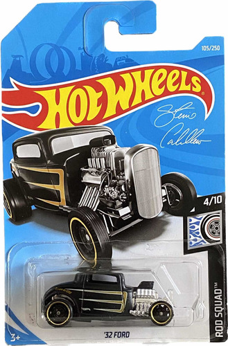 Hot Wheels 32 Ford Negro Mate Rod Squad 4/10 | 2018