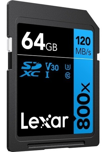 Tarjeta De Memoria Lexar 64gb High-performance 800xuhs-isdxc