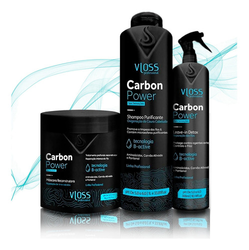 Kit Carbon Power, Oxigenação Do Couro Cabeludo