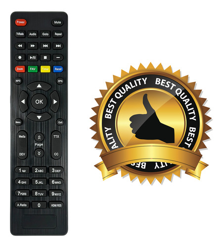 Control Para Fol Techome Decodificador Dvb-1416 + Funda Pila