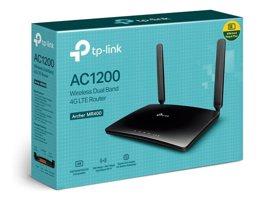 Router Archer Mr400 4g Lte, Ac1200 Conecta Sim Card *itech