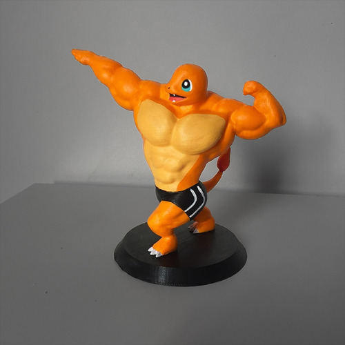 Combo X4 Pokémon Musculosos 10cm Impresos 3d Pokémon Go