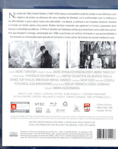 Blu-ray Andrei Rublev (1966) - Cpc Umes - Bonellihq X20