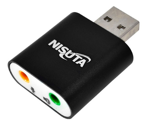 Placa Audio Nisuta Usb Microfono Auricular Nscousau22 