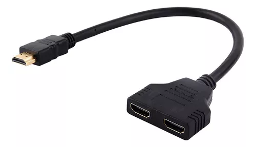 Cable adaptador divisor HDMI, 1 en 2, 1 a 2 vías, macho a hembra, para  Monitor de 1080P