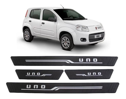 Soleiras Fiat Uno Vivace 2010 2011 2012 2013 2014 2015 2016