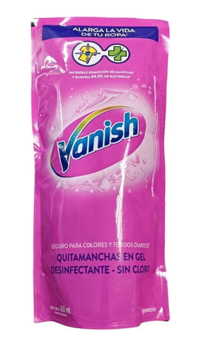 Desmanchador Vanish 450ml Rosa