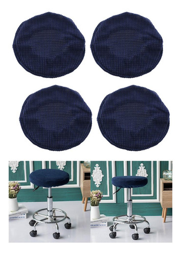 4x Taburete De Bar Elástico Funda De Asiento De Silla Para