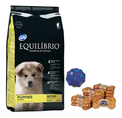 Equilibrio Cachorro Raza Mediana 15 + 3 Kg + Regalos