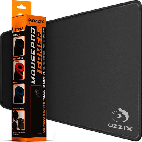 Mouse Pad Gamer Grande De Borracha 700mm X 350mm X 3mm Ozzix Cor Vermelho