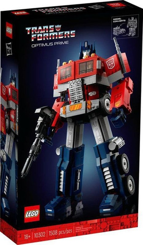 Lego Transformers - Optimus Prime - 1508 Pcs - Codigo 10302 