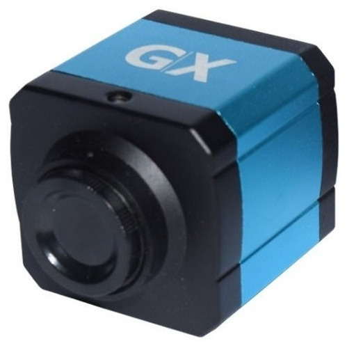 Câmera Para Microscópio 14mp Hdmi Usb Microscopia Cor Azul