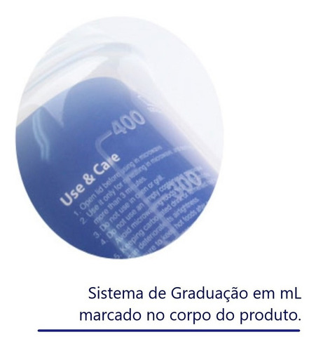 Kit 5 Potes Com Tampa Hermética Lock & Lock - 330ml Cor Azul