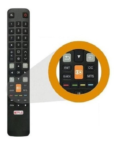 Controle Remoto Compatível Com Tv Tcl Smart 4k