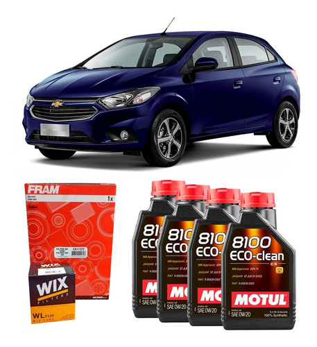 Cambio De Aceite Y Filtro Chevrolet Onix 1.0 Motul 0w20