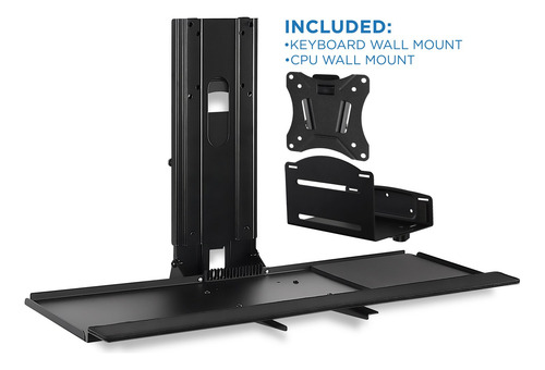 Monitor De Pared Y Teclado Con Soporte Para Cpu Mount-it!