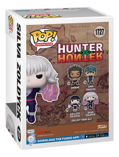 Figura 1727 Hunterxhunter Silva Zoldyck Funko Pop Animation