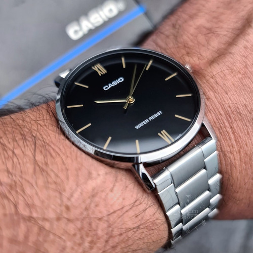 Imagen 9 de 9 de Reloj Plateado Casio Mtp-vt01d-1bu