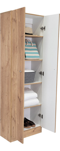 Closet 2 Puertas Home Multiusos Rta Duna + Blanco