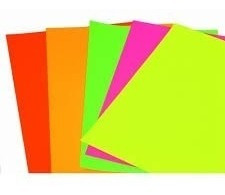 Cartulina Colores Fluo X 10 Fluorecentes