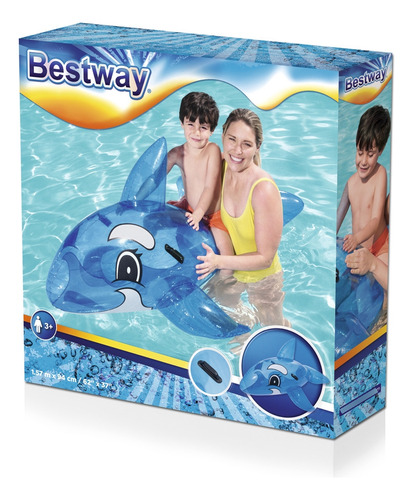 Ballena Inflable Gigante Pileta Bestway Color Azul