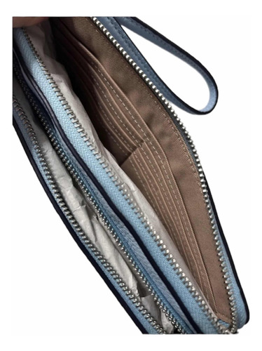 Muñequera Wristlet Coach Doble Cierre Original Y Nueva
