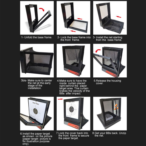 Objetivos De Airsoft Con Captura De Perdigones Que Se Restab