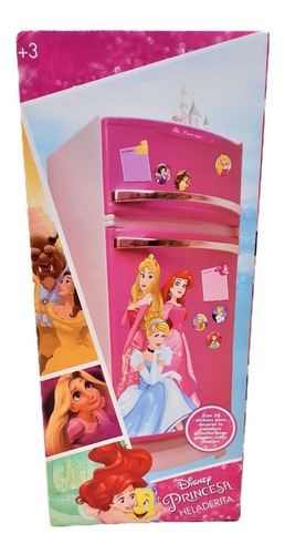 Heladera De Princesas Disney Con Accesorios Color Rosa