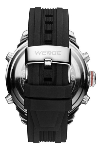 Relógio Masculino Weide Anadigi Wh-6303 - Preto E Prata