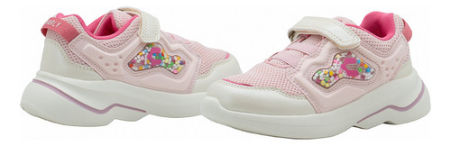Tenis Charly Para Niña Ajuste Contactel Color Rosa