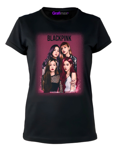 Polera Black Pink Kpop Variedad Diseños Mujer Gfmx