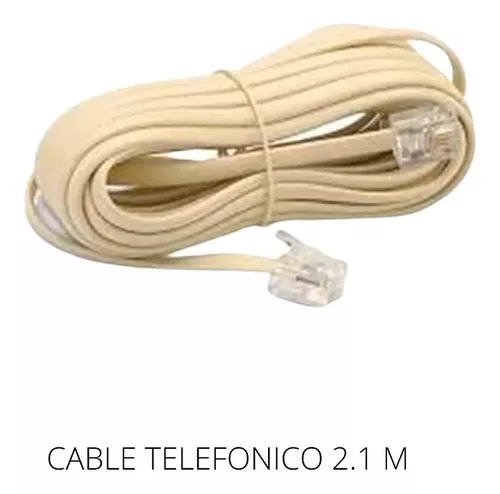 Câble téléphone RJ11 7m beige