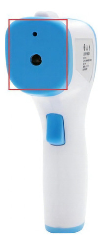 Termómetro infrarrojo blanco y azul Bo Hui T168