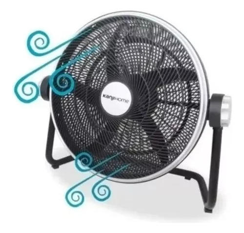 Imagen 2 de 6 de Ventilador Turbo De 20 Pulgadas Kanjihome 5 Aspas Plasticas