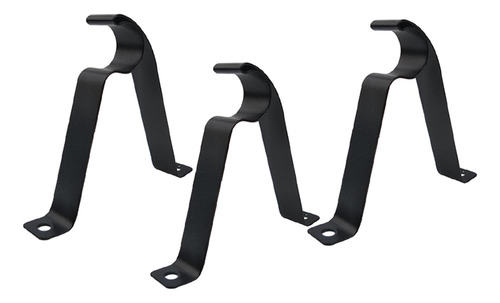 2 X 3 Soportes Ajustables Para Barra De Cortina De 2 Piezas