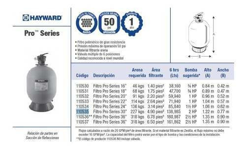Filtro de arena para alberca Hayward S360T2
