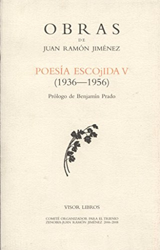 Libro Obra Completa Juan Ramón Jimenez. Poesía Escogida V De