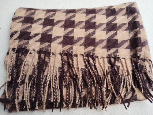 Pashmina Chalina Bufanda Ruana Cashmere Colores Surtidos Varios Cuadrillé 1